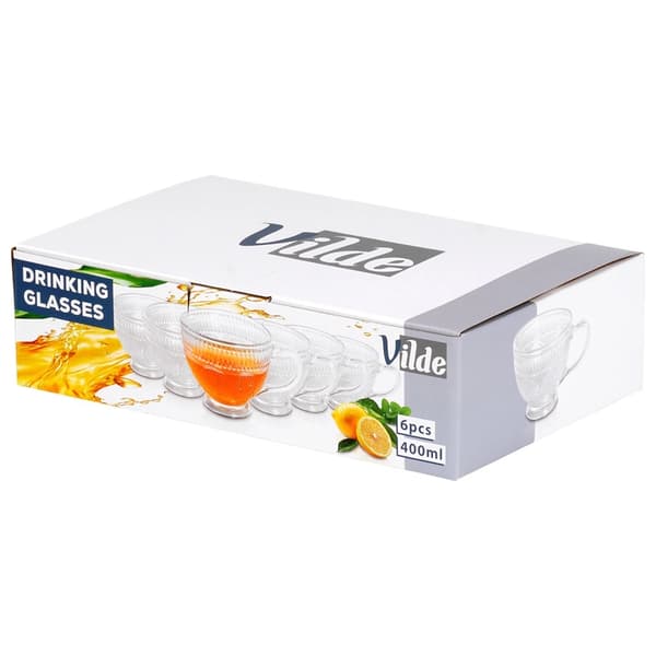 Kaffe- och teglasset, 400 ml, 6 delar