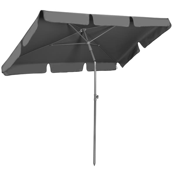 Haveparasol 220 cm, justerbar, UV-beskyttelse