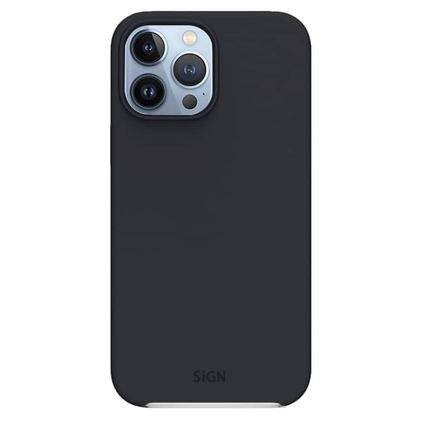 nestemäinen silikonikotelo iPhone 13 Prolle - musta