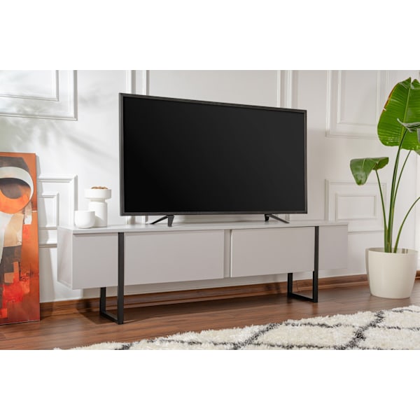 TV Stand Serenity - Grå, Sort