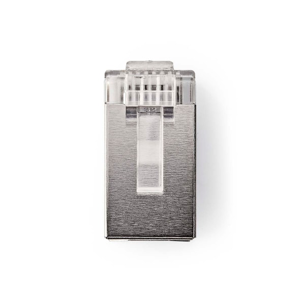 RJ45-liitin | Uros | Monisäikeinen STP CAT5 | Suora | Kullattu | 10 kpl | PVC | Läpikuultava | Laatikko