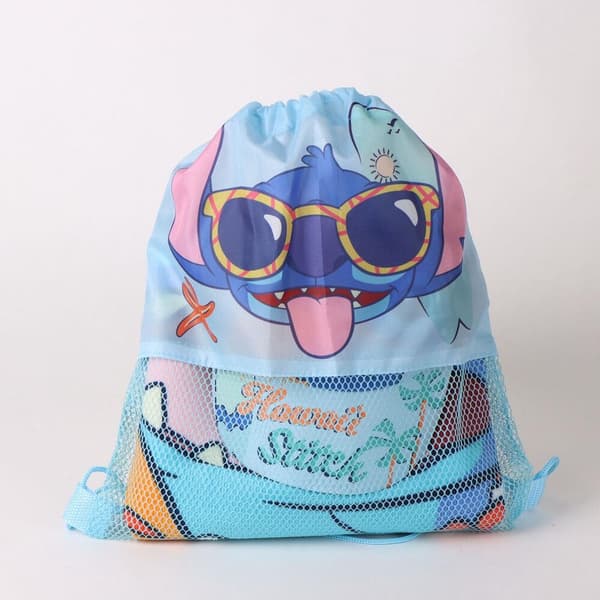 Disney Stitch -pyyhe + laukku + lippis -setti
