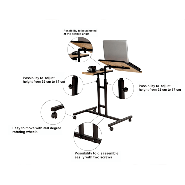 Laptop Standing Desk Glen 766 - Atlantic