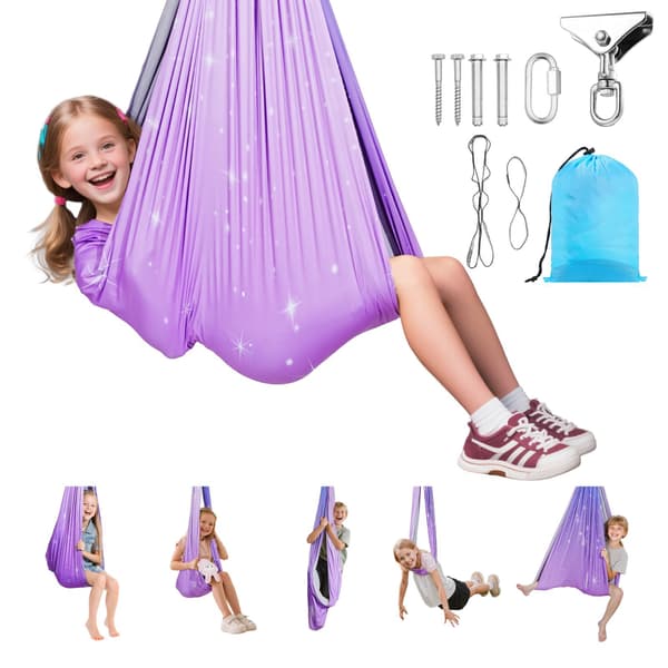 Sensorisk gyngehængekøje, dobbeltlags spandex, 136 kg