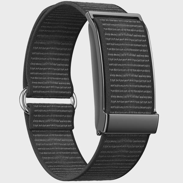 Fitnesstracker, uden display, sort og sølv, 25 dages batteri