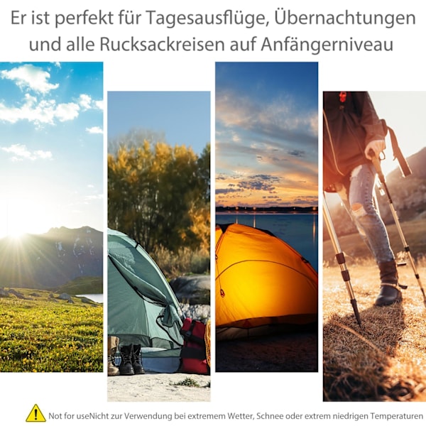 Camping Teltta 3-4 Hengen Teltta Perheteltta Dome Teltta 210T Pu 3000Mm Helppo Asennus Teräs Lasikuitu Harmaa+Musta 240 X 240 X 195 Cm