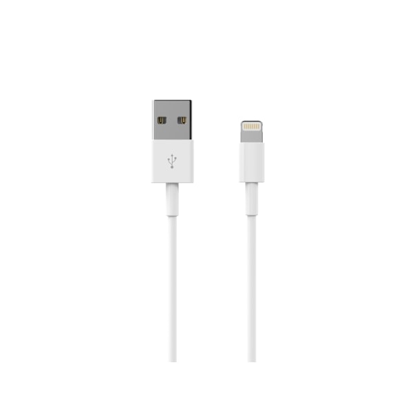 Sinox Lightning-kabel. 2m. Vit