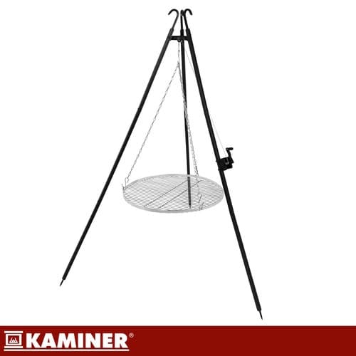 Tripod Havegrill – 70 cm rist i rustfrit stål