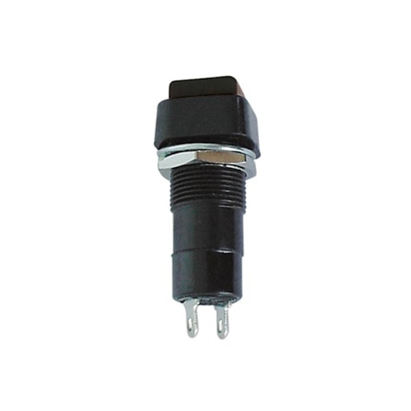 R18-23B Push Switch 1P Off (On) Musta 3A/125V