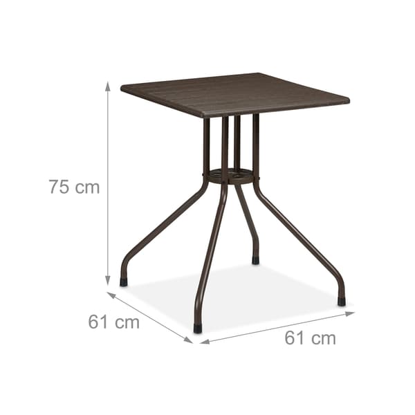 Rektangulært havebord