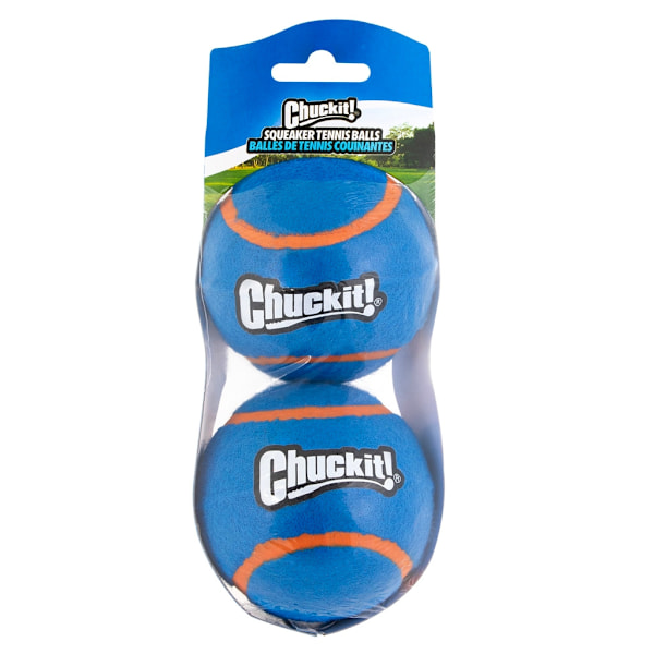 Chuckit Squeaker tennisboll lg 2pk