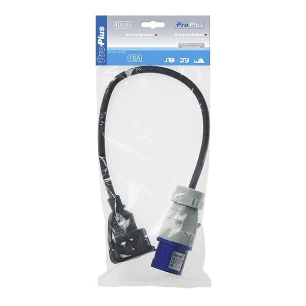 Adapterkabel 40cm fra CEE-stik til Schuko-stikdåse