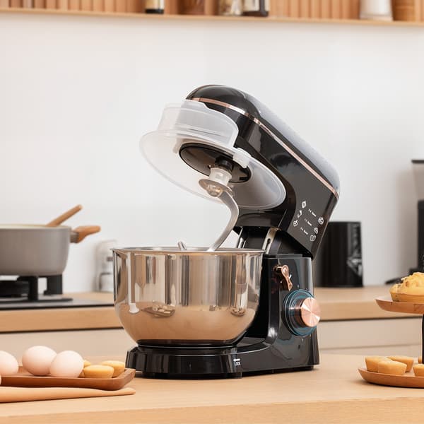 Stativmixer, 6 hastigheder, 5,5L rustfri skål, sort