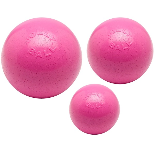 Jolly Ball Bounce-n Play 11 cm vaaleanpunainen (purukumin tuoksu)