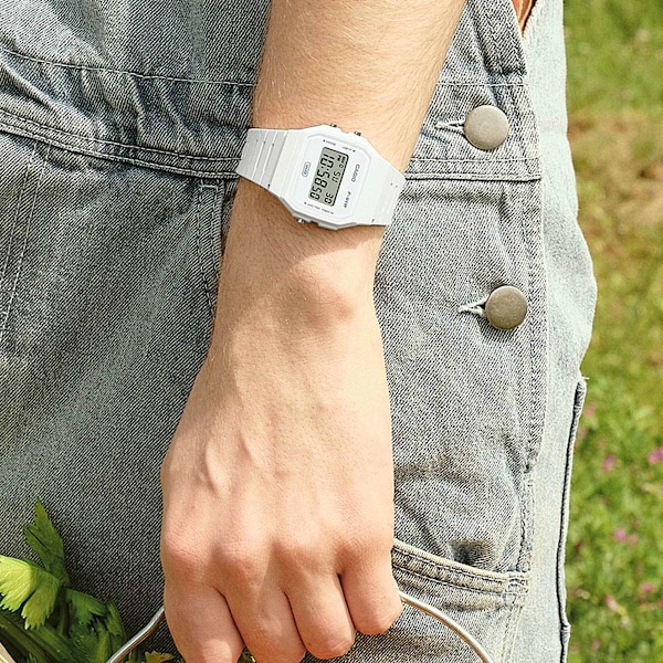CASIO VINTAGE Mod. F-91 BIO RESIN STRAP - WHITE