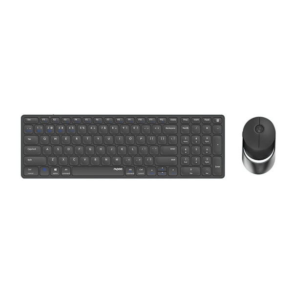 RAPOO Keyboard/Mice Set 9750M Wireless Multi-Mode Dark Grey