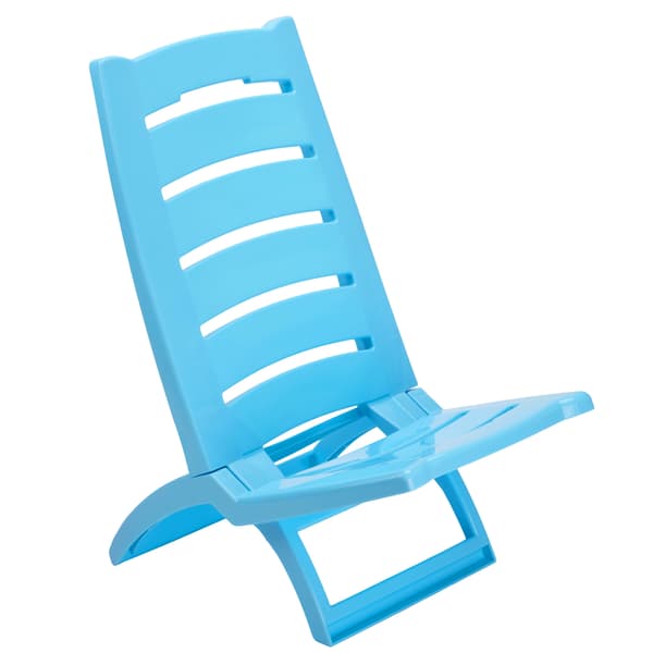 Strandstol, foldbar, blå, 100 kg kapacitet