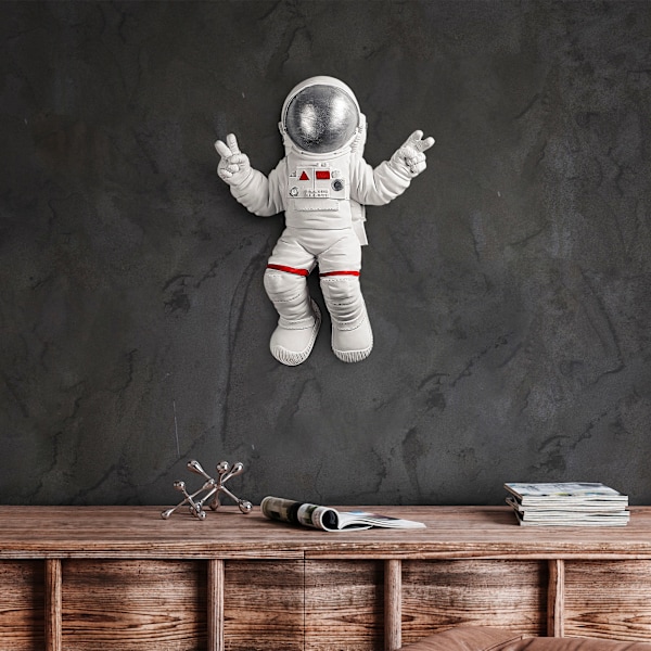 Dekorativt väggtillbehör fredsskylt Astronaut - 2