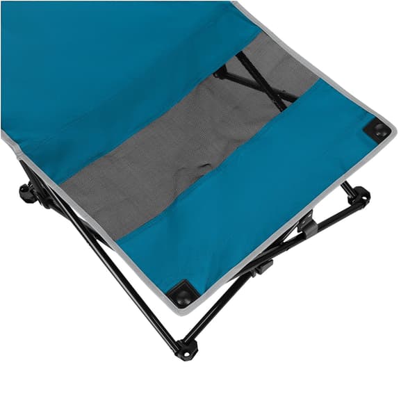 Strandstol, foldbar, blå/grå, bærbar