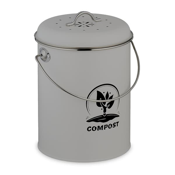 Kompostbeholder med lugtfilter, 5,5L Jernkøkken