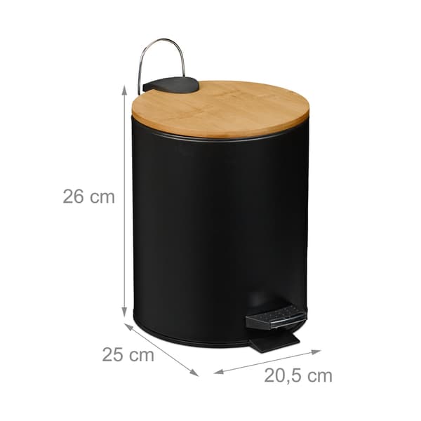 Pedalspand 5L med soft-Close låg og liners