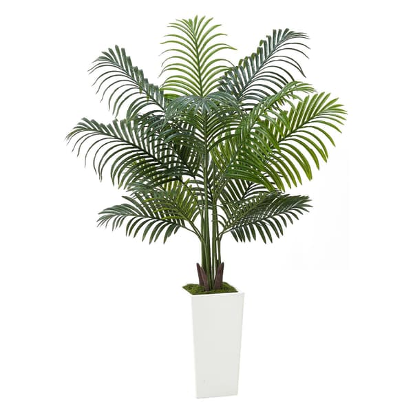 Konstgjord Areca-palm 1,5 meter med vit kruka