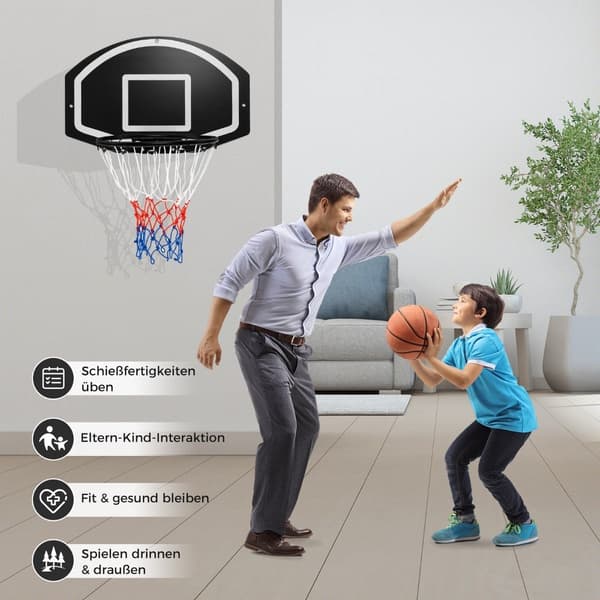 Inomhusbasketbåge – 72x45,5 cm splittersäker ryggbräda
