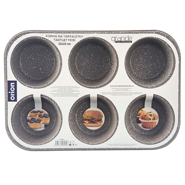 Muffinsform för 6 stora muffins med non-stick-beläggning