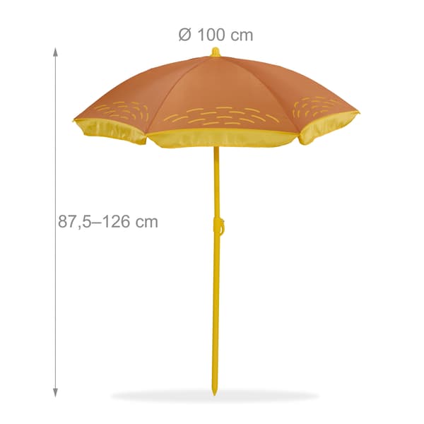 Campingmøbelsæt i 4 dele til børn med parasol