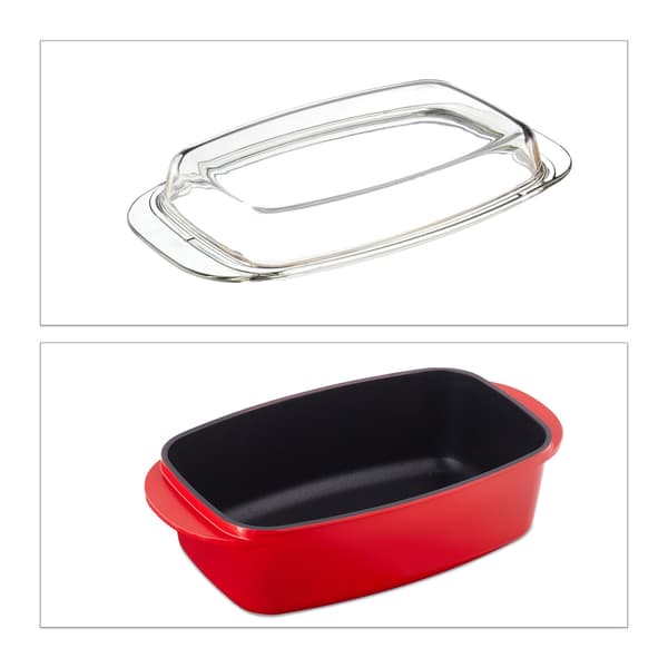 Stek med lock rött