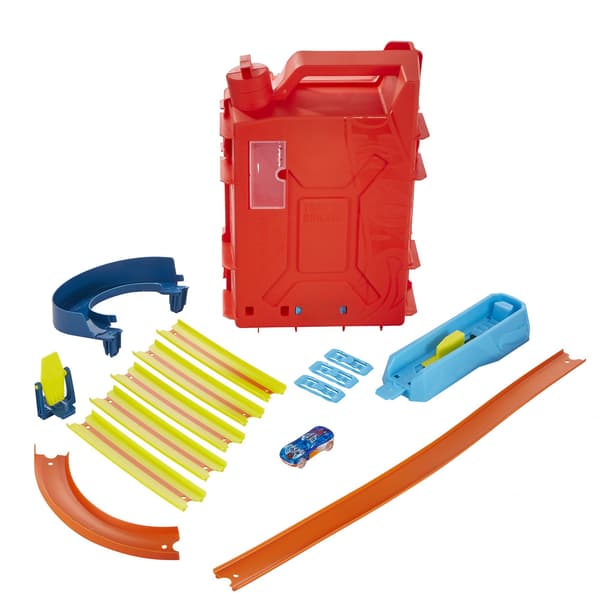 Bränsledunk Stuntbox Lekset med Bana och Bil, 6+