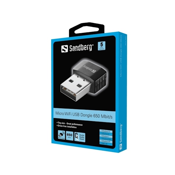 Sandberg Micro Wifi USB Dongle - 650 Mbit/s