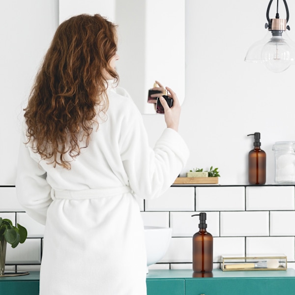 Tvålbehållare i glas set om 2