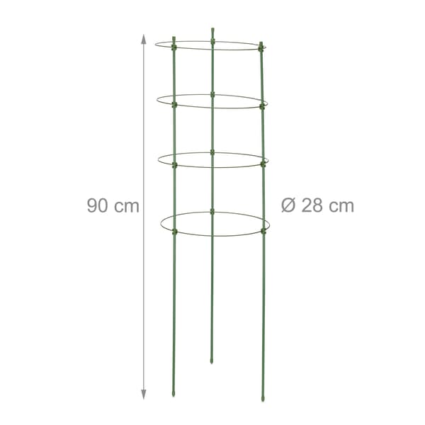 Set med 8 växtstöd 90 cm