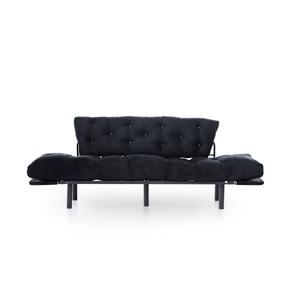 3-sæders sovesofa Nitta Triple - Sort