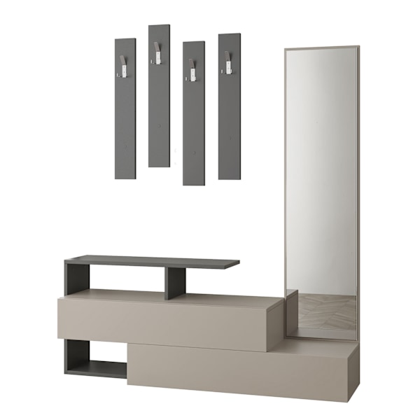 Hall Stand Ramda - Ljus mocka, antracit