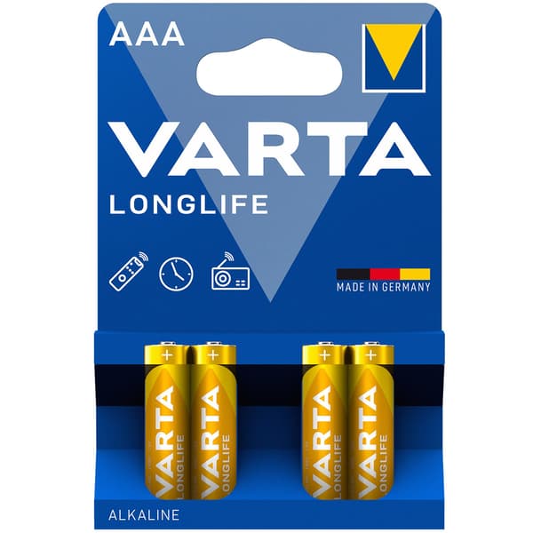 Pitkäikäinen AAA / LR03 akku 4 kpl