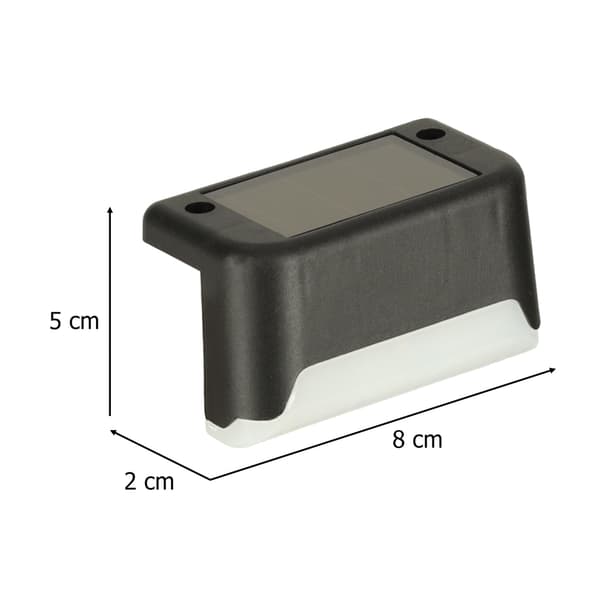 Udendørs Solar LED Trappelys, Skumringssensor, 8-pak