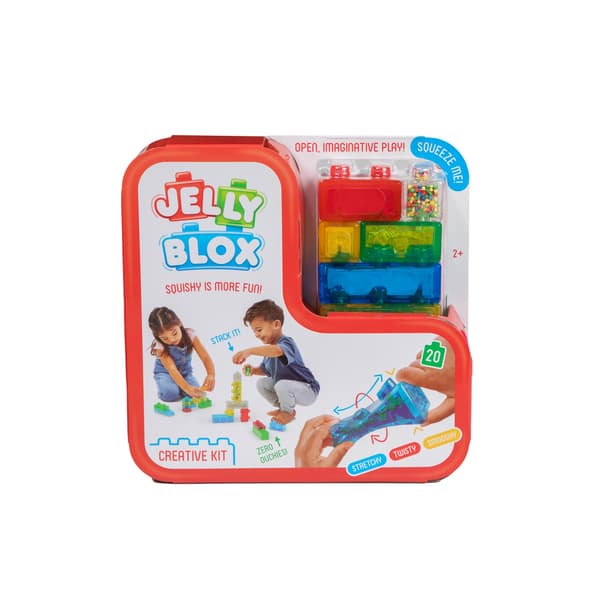 Jelly Blox Sensorisk Byggesæt, 20 Bløde Klodser