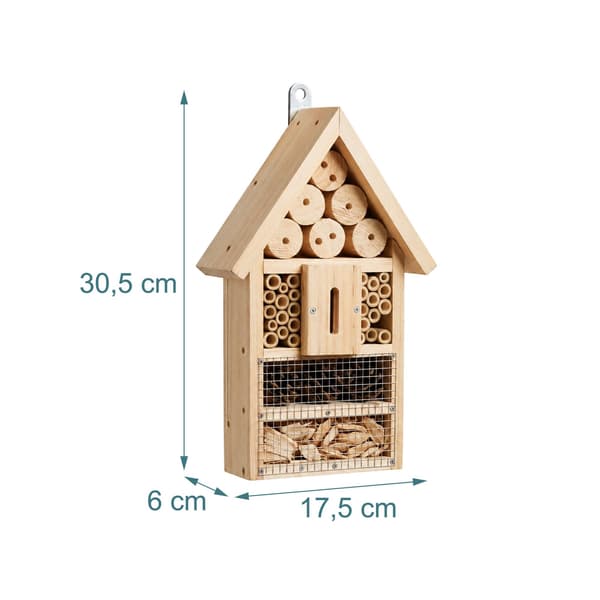 Insekthotelsæt, grantræ og bambus, 30,5 cm