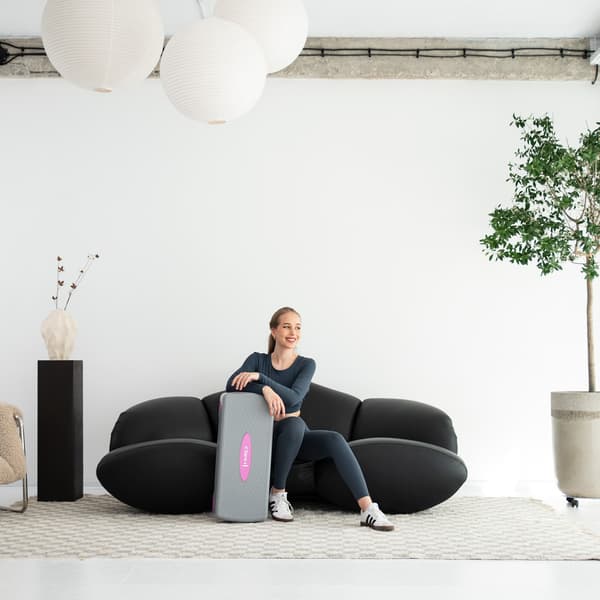 Aerobic Stepper, Justerbar höjd, Grå/Rosa