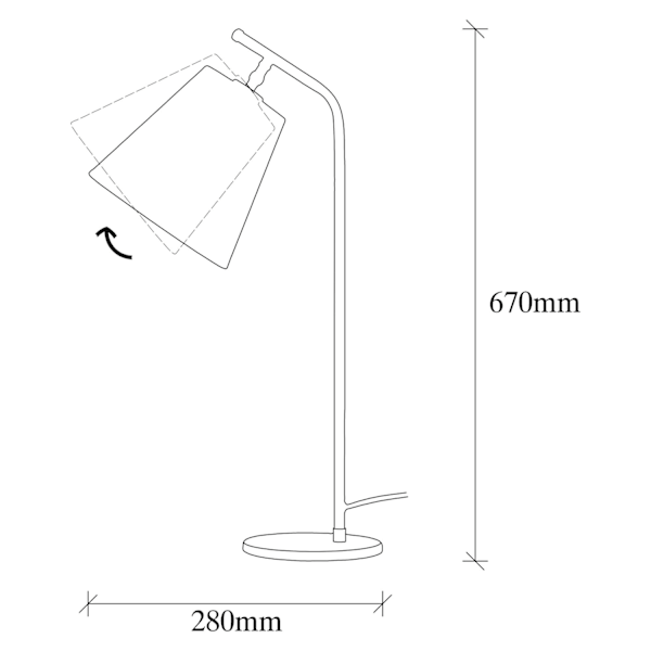 Bordlampe Salihini - MR-623