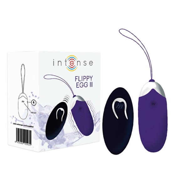 Intense - Flippy Ii Vibrating Egg kaukosäätimellä violetti