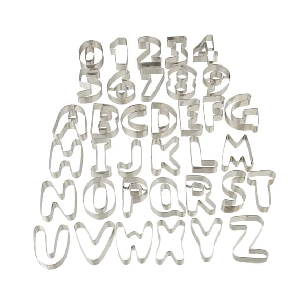 Biscuit Cutter bogstaver &amp; tal