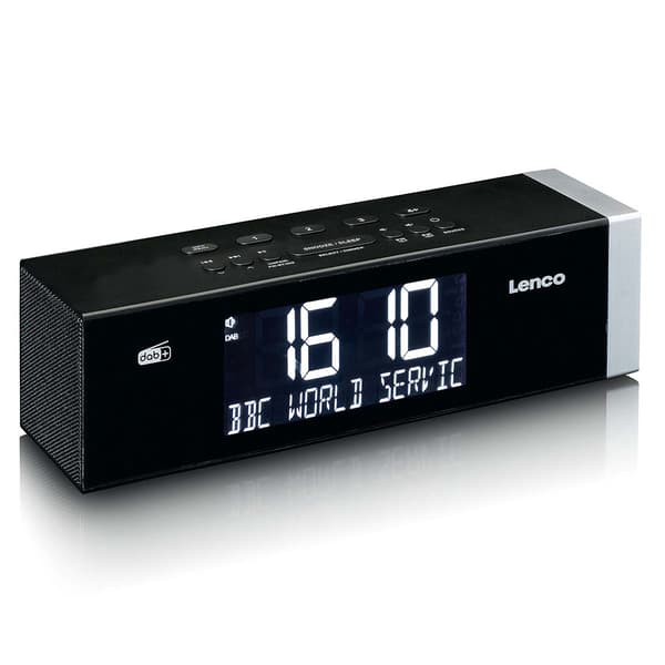 DAB+ FM Bluetooth-klockradio med USB-laddning