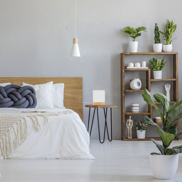 Bordslampa i opalglas