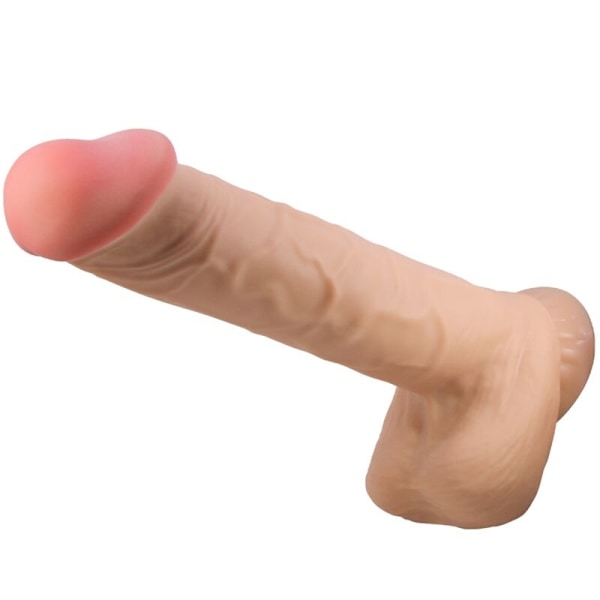 Pretty Love - Liukuva iho -sarja Realistinen dildo liukuvalla iholla Imukupin liha 26 cm