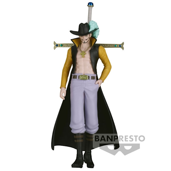 One Piece Dracule Mihawk Shukko figur, 16 cm samleobjekt