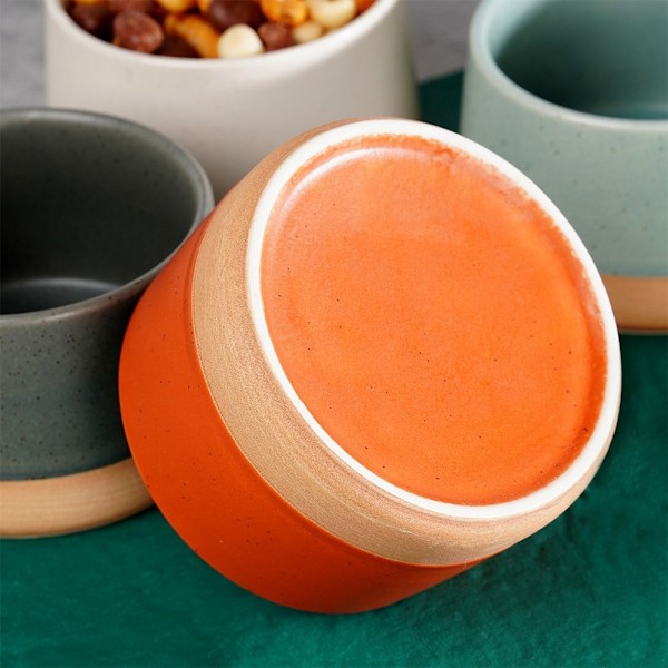 Keramiske snackskåle 9,5 cm, 220 ml 4 stk.
