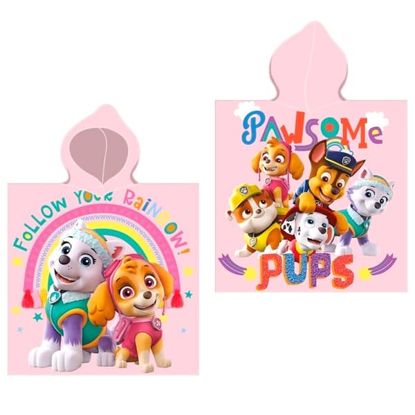 Paw Patrol bomuldsponchohåndklæde